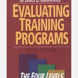 Evaluating Training Programs Book